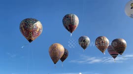 Unique and Attractive Dozens of Cappadocia miniature hot air balloons decorate the Indonesian sky