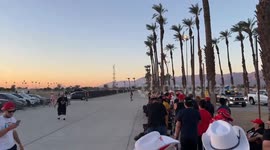 US: Thousands Flock To Coachella For California Trump Campaign Rally 3
