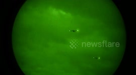 US Air Force C-130 Hercules planes perform war drill in Germany