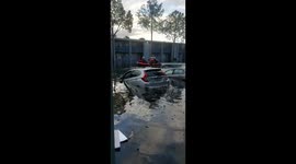 Residents evacuated from flooded area in Tampa due to Hurricane Milton
