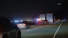 US, Los Angeles: El Monte Pursuit of Stolen Corvette Ends in Crash