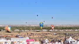 Hot air balloon hits radio tower causing it to collapse in Albuquerque