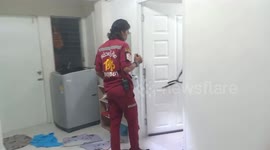 Snake caught under bed in family's home