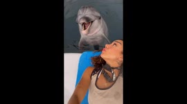 Dolphin imitates 'Mama' in interaction with caretaker in Antalya, Türkiye