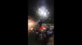 Motorcycle accident in Hyderabad