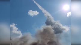 Italy: Massive Fire Engulfs Warehouse in Taranto
