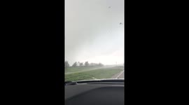 Motorists Encounter Tornado Produced by Hurricane Milton