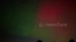 UK: Spectacular Aurora Borealis Lights Up Yorkshire Skies
