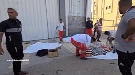 The Palestine Red Crescent teams have just recovered the bodies of four martyrs from the Musbah area, north of Rafah, following an IDF airstrike