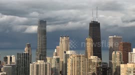 Dense Clouds Over Downtown Chicago