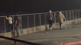 High Pacifica Waves at Dusk