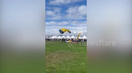 Navy parachutist lands on spectators at San Francisco's Fleet Week air show