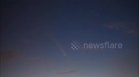 Timelapse of Comet Tsuchinshan-ATLAS passing over UK in once in lifetime event