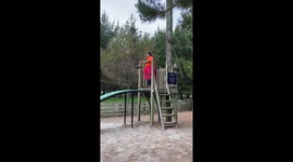 Family Laughs At Zip Line Fail