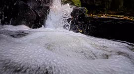 The famous Lumsdale falls in Matlock Derbyshire UK. 4K. Filmed in early autumn 2024