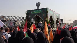 Iran holds funeral for slain senior commander