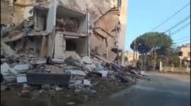 Lebanon: Massive destruction in the village of Mazraat Kafr Jouz in southern Lebanon as a result of the recent Israeli military attacks