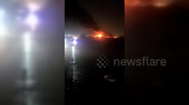 Iran: A fuel tanks of Shushtar Petro Refinery in Iran caught fire 2