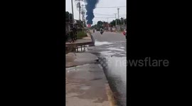 Venezuela: Fire in the tank farm of the Cabimas salt mine in Venezuela