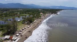Beach abrasion haunts dozens of residents of Pasie Nan Tigo, Padang City, West Sumatra Province