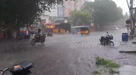 India: Heavy rain causes flooding in Coimbatore