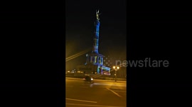 Germany: Berlin Victory Column During Festival of Lights