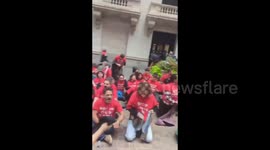 US: More than 500 Jews and their allies closed the New York Stock Exchange demanding that the US stop arming Israel