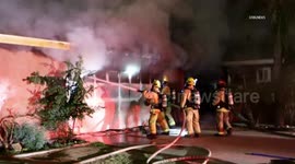 US, Bakersfield: Bakersfield Garage Fire