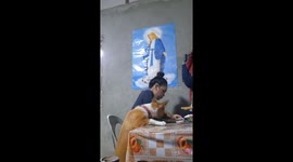 Dog's comedic dinner demand