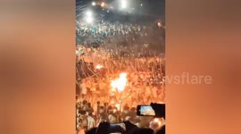 Crazed devotees fight with sticks injuring 70 at religious event in India