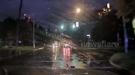 Cop 'attacked' by giant inflatable pumpkin Halloween in Ohio