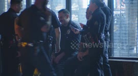 US, Los Angeles: Westlake LAPD Officer Involved Pursuit Crash