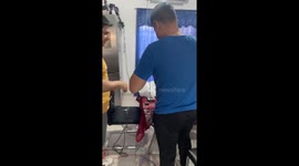 Family prank during electrical work in Argentina