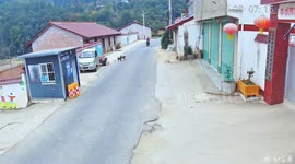 Motorbike crash into house after hitting dog in China