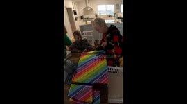 Child unwraps PlayStation 5 gift in Geraldton