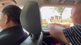 Fireworks incident in car in Henan Province, China