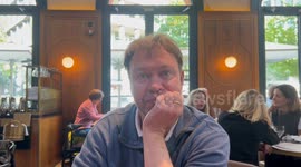 Matt Cooksley at lunch in the German Gymnasium