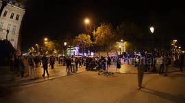 September 2019 Paris France Yellow Vest Protests Getting broken up with Teargas