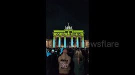 Germany: Brandenburg Gate during Festival of lights in Berlin