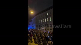 Austria: Mass protest in support of Palestine and Lebanon at the University of Vienna in Austria