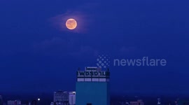 Hunter's Moon is a Supermoon, viewed from Northern Thailand on 17 October