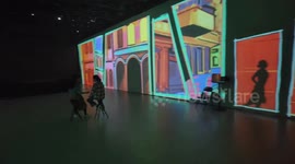 China: Three-dimensional Light Show in Shanghai