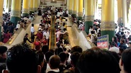 Dozens injured when escalator goes haywire at Burmese temple
