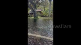 US: Flooding in Madeira Beach after hurricanes Helene and Milton