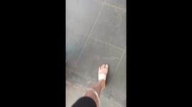 Cat imitates owner's limping in Jakarta