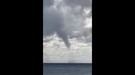 Water spouts filmed over black sea near Sochi