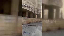 Lebanon: Destruction Caused by Israeli Raid on Saint Therese Area in Southern Beirut Suburbs