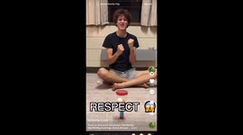 one-uping another trick shot artist