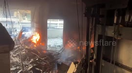 Lebanon: Destruction in Beirut Suburbs due to the Israeli strikes on Hezbollah financial institutions