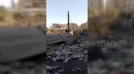 Lebanon: Destruction in Beirut Suburbs due to the Israeli strikes on Hezbollah financial institutions